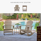 Signature Design by Ashley Sundown Treasure Cottage Weather Resistant Outdoor Rocking Chair with 1 Cup Holder, Light Brown
