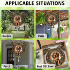Bloodhound Dog Ears Wind Spinner, Bloodhound Wind Spinner Hanging for Yard and Garden V02