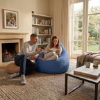 Gouchee Home Easy Collection Bean Bag Chair for Kids and Adults - Ink - Beanbag Couch for Indoor Living Spaces - Cozy Chair, Stylish, and Comfy Lazy Sofa Chair for Reading, Gaming, and More