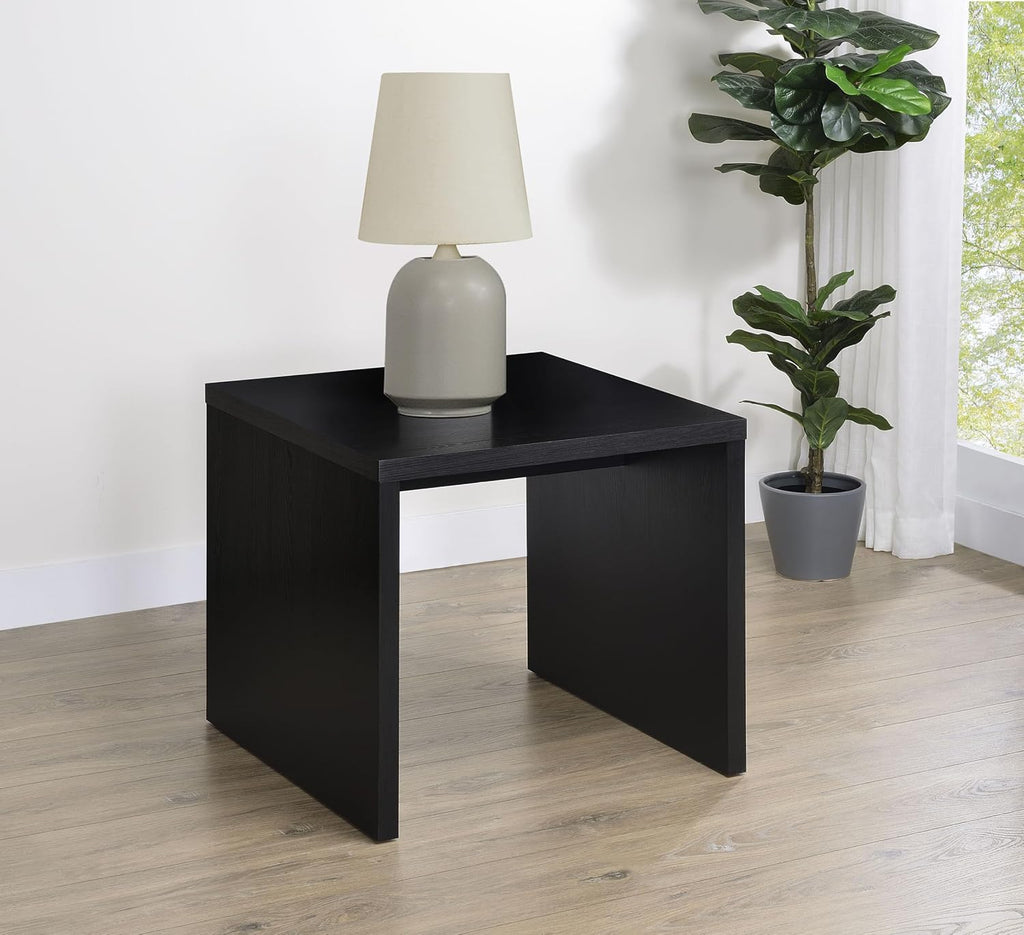 Coaster Home Furnishings Knapp Engineered Wood Square Side End Table Black