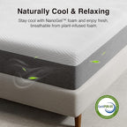Novilla 10 Inch Twin XL Mattress, Gel Memory Foam Mattress Twin XL Size in a Box with Comfort Foam for Back Pain Relief & Body Support & Cool Night Sleep, CertiPUR-US Certified