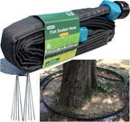 Secbulk 2026 Flat Soaker Hose 10 ft with Stakes for Garden, 10ft Linkable Drip Hose Diy Garden Irrigation System Saving 80% Water, Dual-layer Leak-free Design Water Hose with Holes