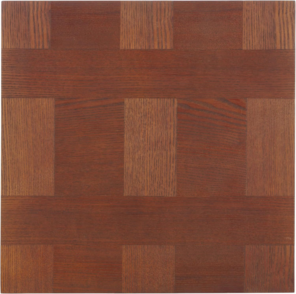 SAFAVIEH Home Collection Famoni Walnut Brown 2-Leg Square Top End Table