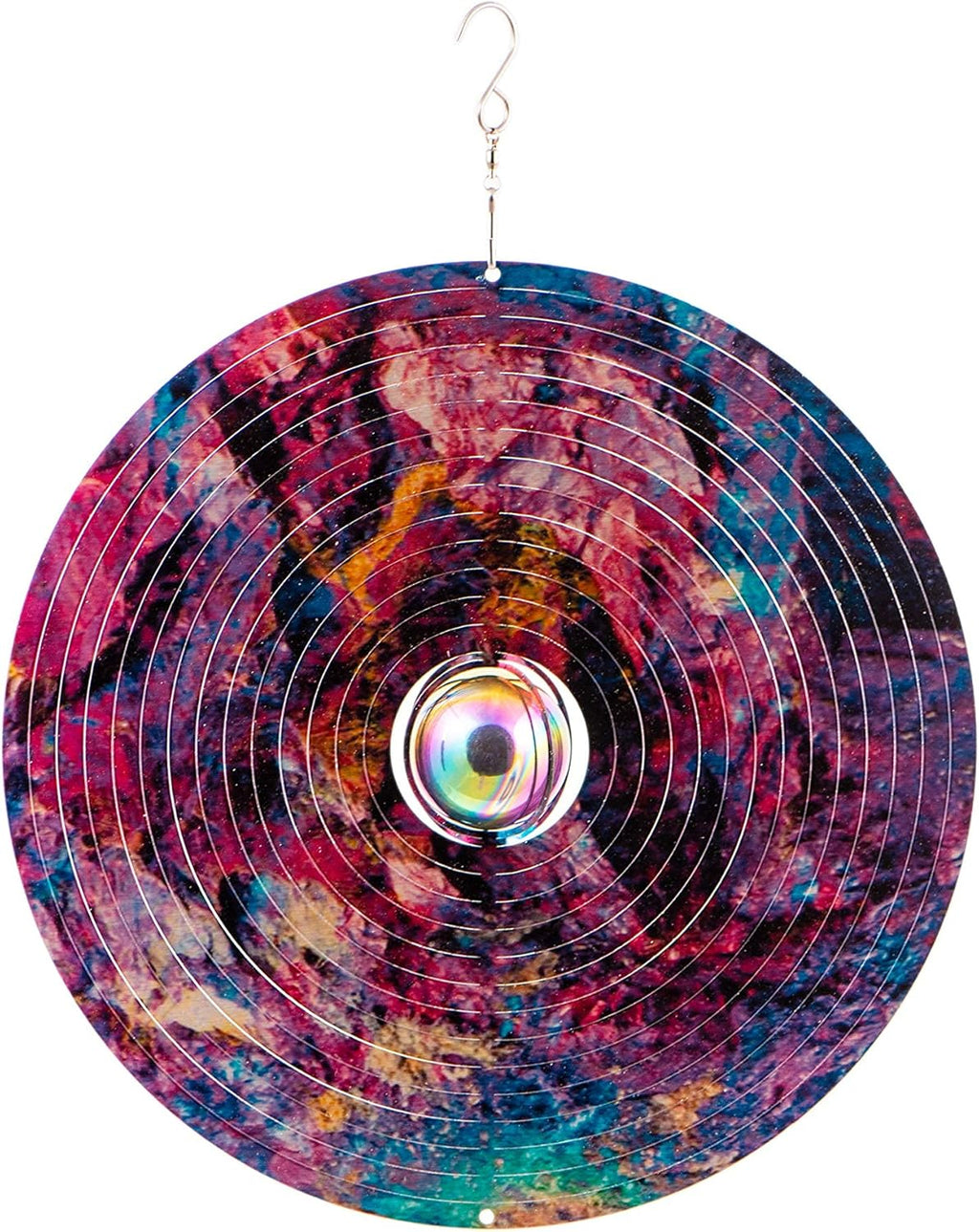 Galaxy Wind Spinners for Yard and Garden, Metal Ornaments for Garden Décor, Outdoor Wind Spinner, Galaxy Gifts, Outdoor Decoration, 12 inch Wall Décor by ISEO