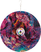 Galaxy Wind Spinners for Yard and Garden, Metal Ornaments for Garden Décor, Outdoor Wind Spinner, Galaxy Gifts, Outdoor Decoration, 12 inch Wall Décor by ISEO