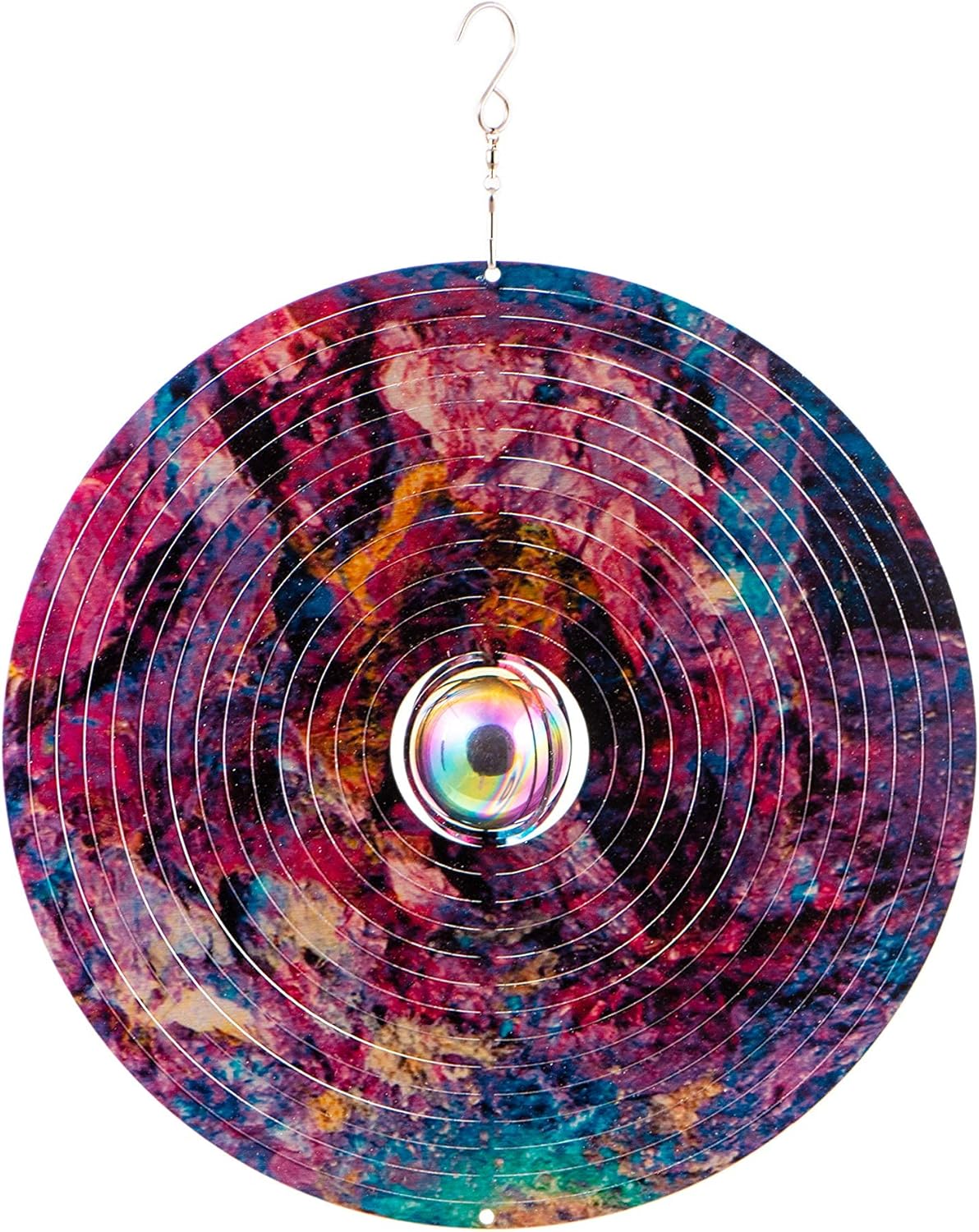 Galaxy Wind Spinners for Yard and Garden, Metal Ornaments for Garden Décor, Outdoor Wind Spinner, Galaxy Gifts, Outdoor Decoration, 12 inch Wall Décor by ISEO