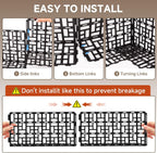 Under Couch Blocker for Bed,Under Bed Blocker for Pets,Under Sofa Furniture Blocker,Plastic Under Couch Blocker for Dogs Pets Cats,Black,16PCS