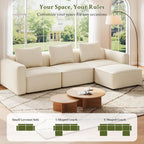 Welzona 75" Loveseat, Chenille Love Seat Sofa, Small Couch for Small Space | Minimalist Comfy Love Seat, Small Couches for Small Spaces, 2 Seater Modern Loveseat, 22" Deep Seat for Apartment, Beige Sofa