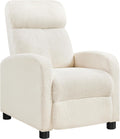 Yaheetech Recliner Chair with 3 Adjustable Angles Living Room Chairs Ivory