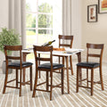 ERGOMASTER Dining Chairs Set of 4, Farmhouse 25.5" Bar Chairs, Rubber Wood Barstools with Backs, Upholstered Counter Height Bar Stools