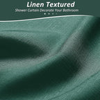 Naturoom Emerald Green Shower Curtains for Bathroom,Ombre Cloth Fabric Shower Curtain Set with 12 Hooks Emerald Green Bathroom Decor 72 x 72