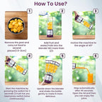 Portable Blender For Smoothie & Juices, Portable Juicer mixer grinder, baby food blender, Type C, 5000 mah battery, Smoothie maker blender, 450ml, Stainless Steel, 240 Watts, Grey