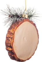 Glass Blown Ornaments for Christmas Tree Pine Tree Stump
