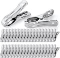 36 Pcs Garden Clips, Greenhouse Clamps, Stainless Steel Greenhouse Clips for Netting, Heavy Duty Row Cover Clips with a Strong Grip for Shade Cloth or Plant Cover on Gardening Hoops