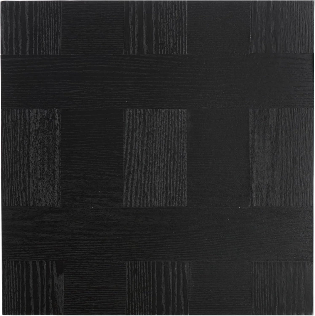 SAFAVIEH Home Collection Hamona Black Square Top Pedestal End Table
