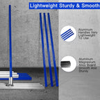 Bull Float Aluminum Magnesium Alloy Concrete Float 48"x8" Round End Board Kit trowel Tool Cement Tools Float Bracket Concrete Tools Finishing With 48" Handle x4 VOYAR