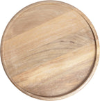 Kate and Laurel Willoughby Modern Wooden Spiraled Round Side Table, 15 x 15 x 24, Light Natural, Accent Pedestal End Table with Turned Base for Use as Indoor Plant Stand or Bedroom Nightstand Option