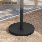 YATINEY Round Side Table, Small Drink Table, Pedestal Martini Table, End Table for Small Spaces in Living Room, Bedroom, Dormitory, Black ET30BB