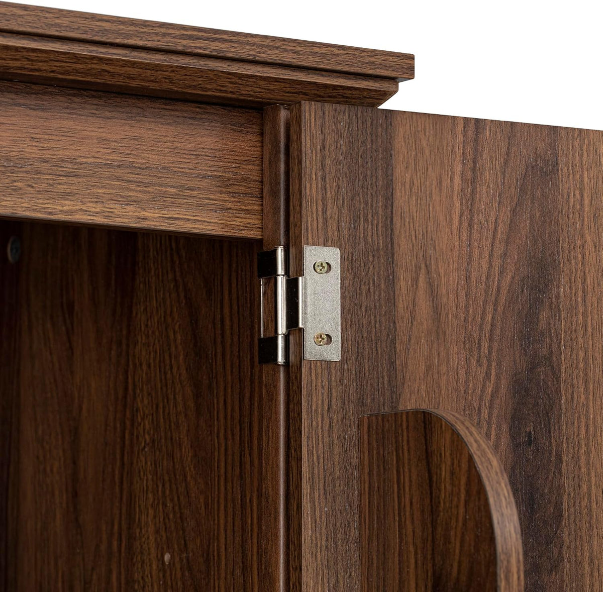 71" Tall Kitchen Pantry Cabinet with 3 Pull-Out Organizers, Farmhouse Storage Cabinet with 6 Door Shelves, 4 Doors, 2 Drawers, Adjustable Shelves for Kitchen, Dining Room (Brown)