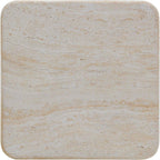 First of a Kind Side Table in Breccia,Travertine Concrete