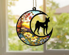 Personalized Dog Memorial, Custom Name Basenji Dog Christmas Ornament with Name, Custom Breeds, Pet Loss Light Catcher, Gifts for Lovers Loss of Pet Sympathy on Mothers Day Christmas