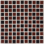 SAFAVIEH Home Collection - Satomi Accent Table with Bordeaux Mosaic Tile Inlay & Black Iron Base, Modern Side Table, Fully Assembled (ACC3230C)