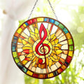 Teacher Musical Suncatcher Window Decor Music Gift for Lover Piano Gifts Garden Suncatchers Windows Indoor Hanging Decorations Outdoor Holiday