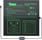 iPower 20"x20.75" Seedling Heat Mat with Built-in Temperature Controller, MET Certified Waterproof Plant Heating Pad, for Germination, Breeding, Brewing
