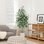 Artificial Eucalyptus Tree,5Ft Tree Fake Plant in Pot for Home and Office Decor,Potted Faux Plants Tall Artificial Trees for Indoor