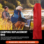 Camping Chair Bags Replacement for Coleman, Camp Folding Chair Bag, Lawn Chair Bag Replacement Outdoors & Sports,36.61 Inches, Red, 2 Pack