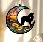 Personalized Dog Memorial, Custom Name Great Pyrenees Dog Christmas Ornament with Name, Custom Breeds, Pet Loss Light Catcher, Gifts for Lovers Loss of Pet Sympathy on Mothers Day Christmas