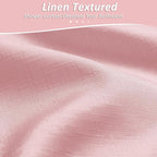 Naturoom Pink Shower Curtains for Bathroom,Ombre Cloth Fabric Shower Curtain Set with 12 Hooks Pink Bathroom Decor 72 x 72