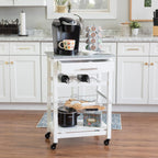 Linon Kitchen Island, White, 22.88 x 15.75 x 33.88