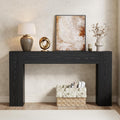 Epecoya 53 Inch Black Farmhouse Console Table for Entryway Hallway | Small Entryway Table, Wood Black Finish, Behind Sofa Couch, Easy Assembly, Display Decor, 12"D x 53.25"W x 31.5"H