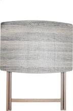 Oversized Rustic Gray Folding Tray Table, 23.5 x 18 Inch Surface