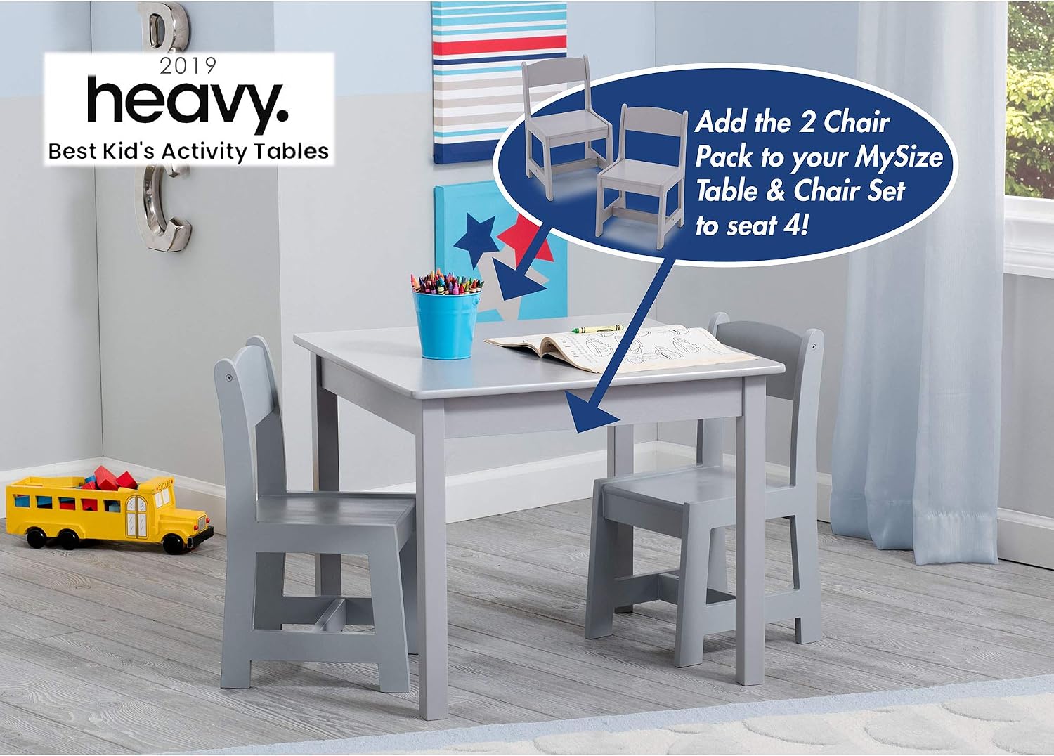 Delta Children MySize Table & 2 Chairs Set 2