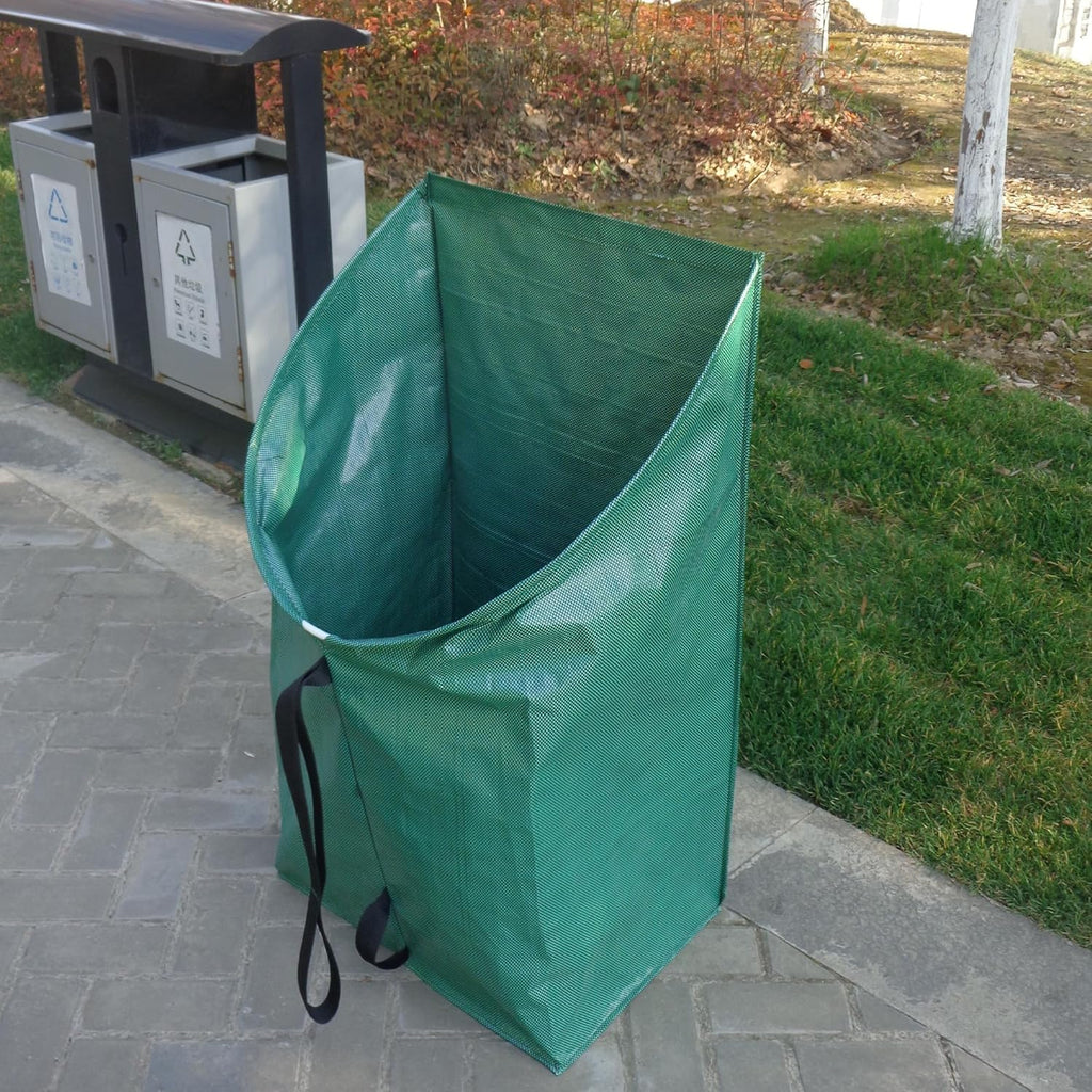 Leaf collector,Heavy leaf pick up tools,Foldable yard waste bag,Large Yard Dustpan-Type Leaf Bags,Reusable Lawn and Leaf Garden Bag with Reinforced Carry Handles (200L)