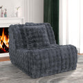 Bean Bag Chair for Adults, Giant Bean Bag Chair with Pillow, Oversized Chaise Lounge Chair Indoor with Soft Faux Fur for Living Room Bedroom or Reading Nook