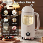 6-in-1 Upgraded 34oz Nut Milk Maker Machine with 8 Stainless Steel Blades, Automatic Plant-Based Milk Maker for Homemade Soy, Almond, Oat, Shakes & More, Keep Warm, Delay Start & Self-Cleaning