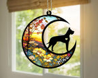 Personalized Dog Memorial, Custom Name Great Dane Dog Christmas Ornament with Name, Custom Breeds, Pet Loss Light Catcher, Gifts for Lovers Loss of Pet Sympathy on Mothers Day Christmas