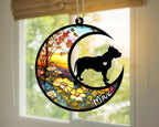 Personalized Dog Memorial, Custom Name Pit Bull Dog Christmas Ornament with Name, Custom Breeds, Pet Loss Light Catcher, Gifts for Lovers Loss of Pet Sympathy on Mothers Day Christmas