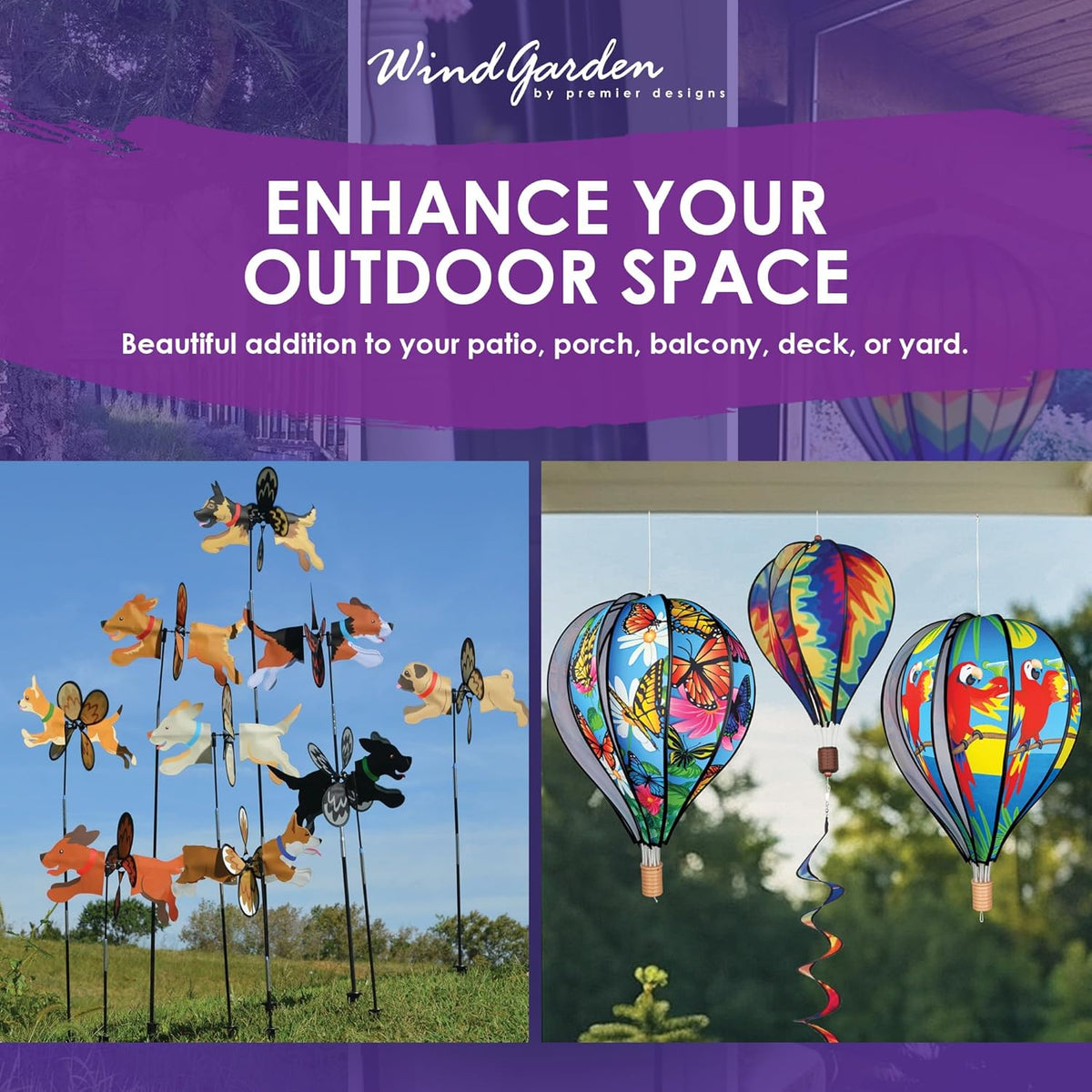 Premier Kites Petite Spinner Beagle – Whimsical Wind Spinner for Yard & Garden, Durable Weather-Resistant Fabric, Easy to Assemble, Outdoor Decor for Patios, Lawns, & Fairy Lovers