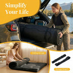 cidludto Japanese Futon Mattress Full Size Foldable, 4" Floor Mattress Futons Sofa Couch Bed for Adults, Thicker Tatami Mat Sleeping Pad, Floor Futons Cushions, Black