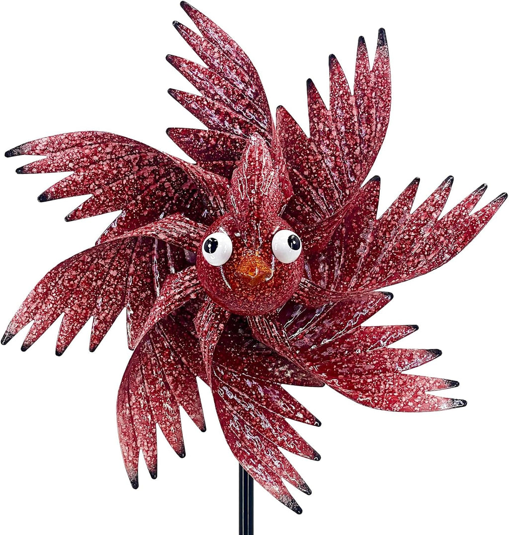 Wind Spinner Outdoor Metal Bird Decor Wind Spinner for Yard Lawn & Garden Decoration, 42 Inch