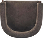 Christopher Knight Home Nettie Modern Accent Chair for Living Room, Velvet Fabric Single Lounge Sofa Chair with Wooden Frame, Comfy Reading Chair for Bedroom, Lounge Armchair with Cushion, Dark Brown