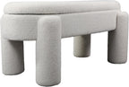 BIRDROCK HOME Sherpa Upholstered Storage Bench | Cozy Seat with Soft Sherpa Cushion, Versatile for Living Room, Bedroom, or Entryway Ottoman | Sturdy Design, 45” L x 20.5” W x 20” H