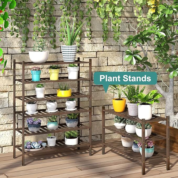 Shoe Rack for Closet, 3-Tier Bamboo Wood Shoe Racks, Stackable | Beautiful | Natural | Functional | Sturdy, Bamboo Shoe Rack for Entryway Hallway Closet