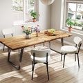 KROFEM Set of 4 Boucle Fabric Dining Chairs,White | Mid Century Modern Design,Polished Chrome Frame,Upholstered Seat