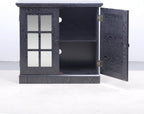 Storage Sideboard Cabinet with Mirrored Doors, Modern Buffet Cabinet w/Adjustable Shelf, MDF Console Cabinets for Dining Room, Living Room, Kitchen, Wood Kitchen Pantries Sideboard Buffet.