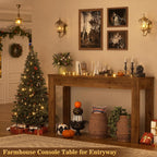 Armocity Console Table for Entryway, 47" Farmhouse Sofa Tables Narrow Long | Entry Way Table Behind Couch, Hallway Table for Entrance, Living Room, Foyer, Brown Oak